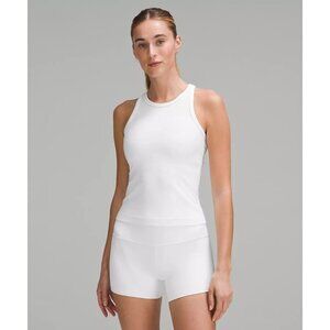 Align Waist-Length Racerback - White